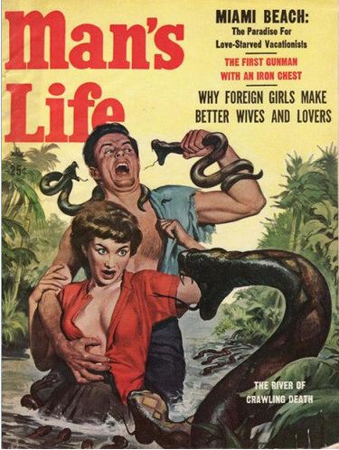 Vintage men's magazine cover