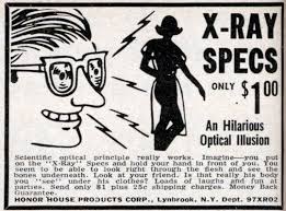 Vintage comic-book ad for X-Ray Specs. 