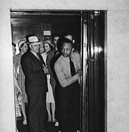 Vintage elevator operator