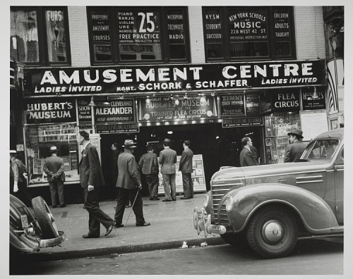 Hubert's Museum and freak show on 42nd street in New York 