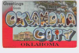 Vintage postcard of Oklahoma City