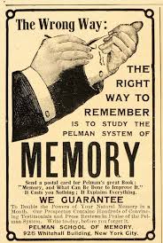 Vintage ad for memory improvement 