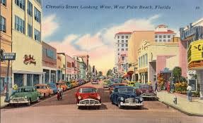 Vintage postcard of West Palm Beach 