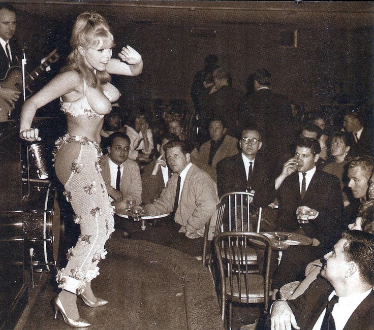 1960s topless go-go girl 