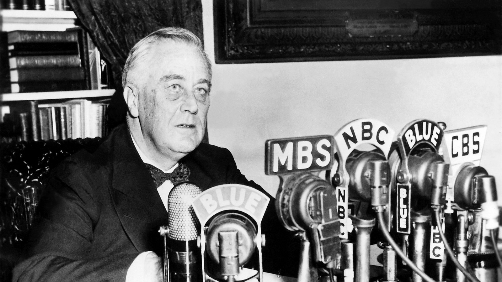 FDR making a radio address