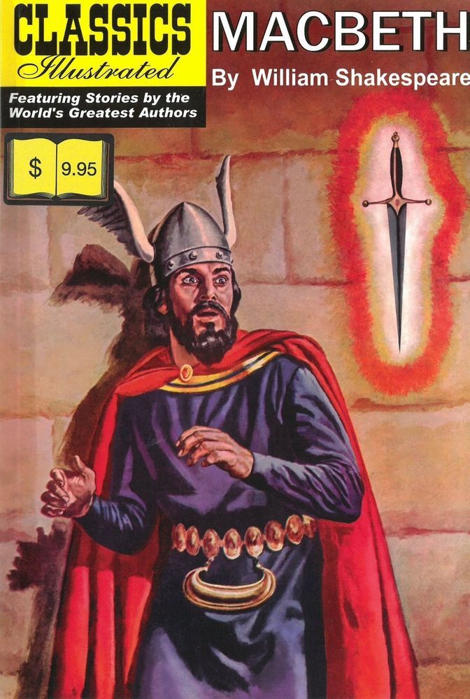 Classics Illustrated cover for Macbeth