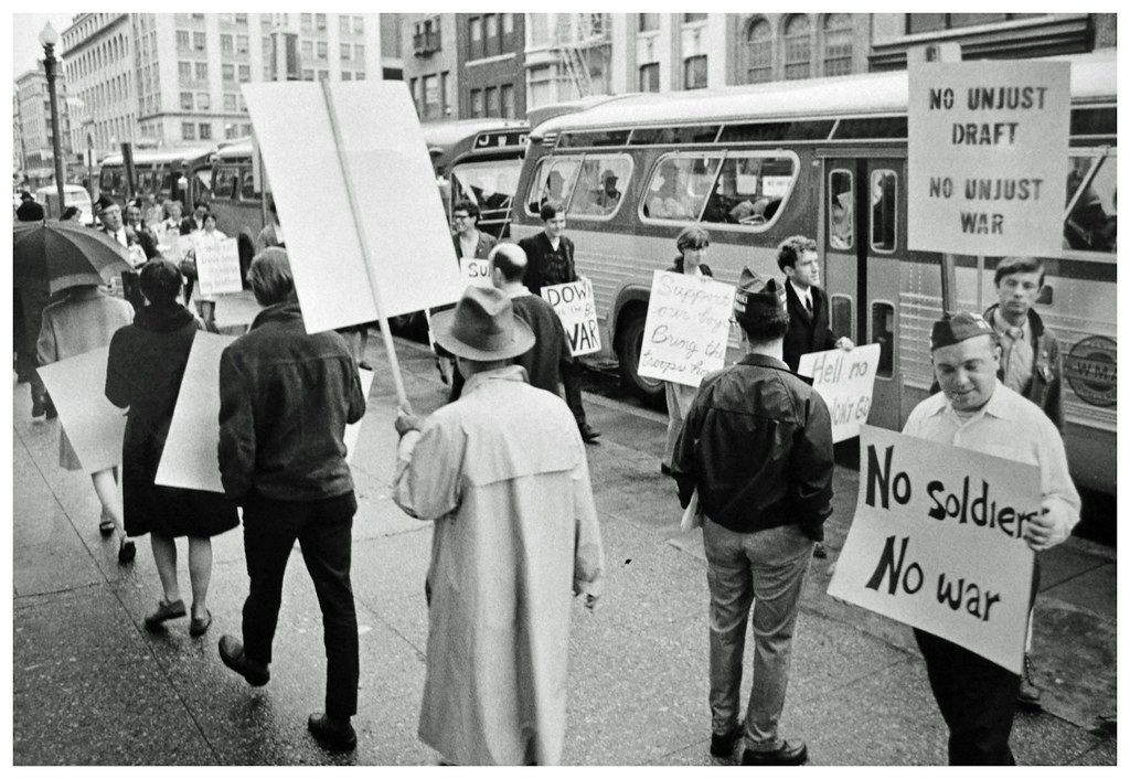 Anti-draft demonstration in 1967