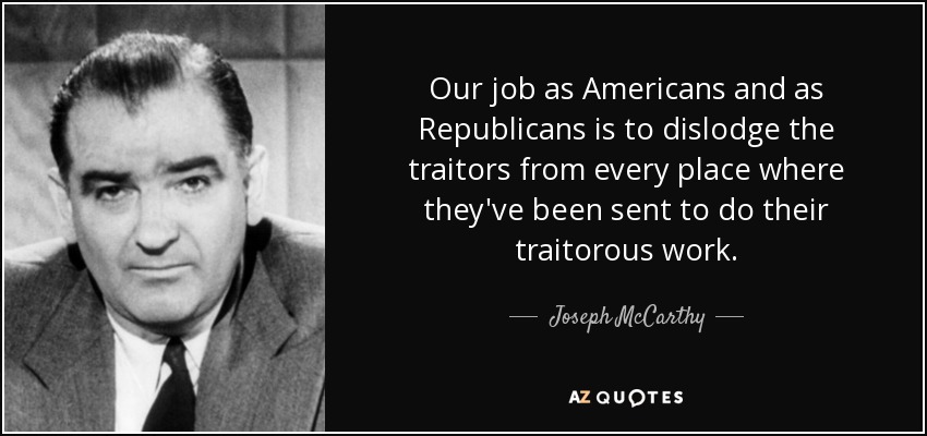 Senator Joseph McCarthy