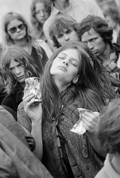 Stoned hippie girl 