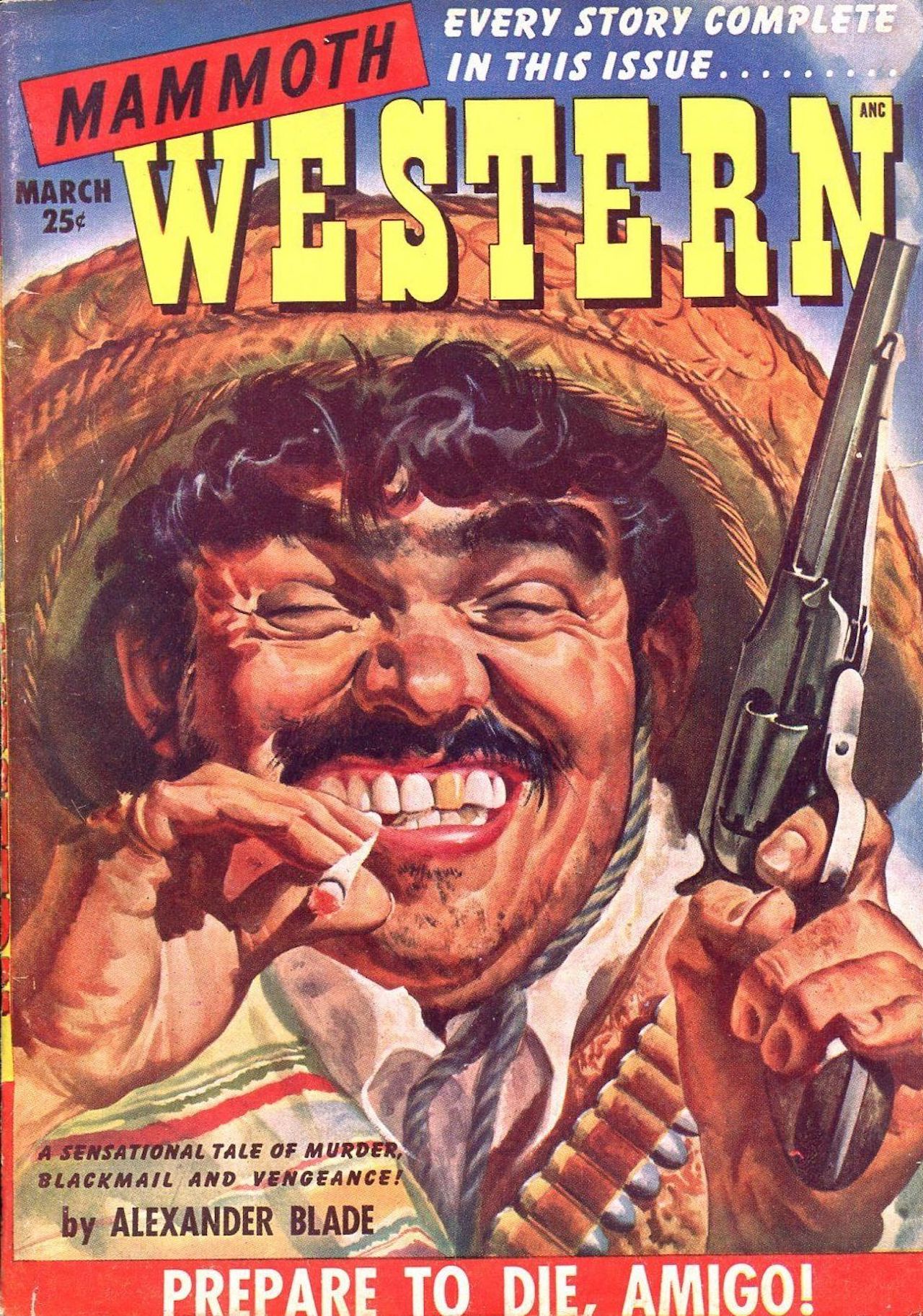 vintage cover of Mammoth Western magazine