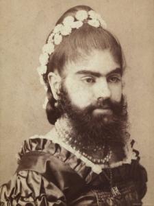 Vintage bearded lady 