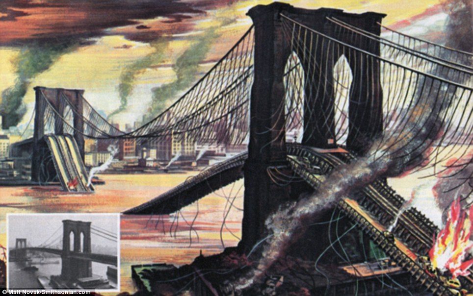 Brooklyn Bridge after nuclear attack