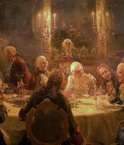 Georgian dinner by candlelight. 