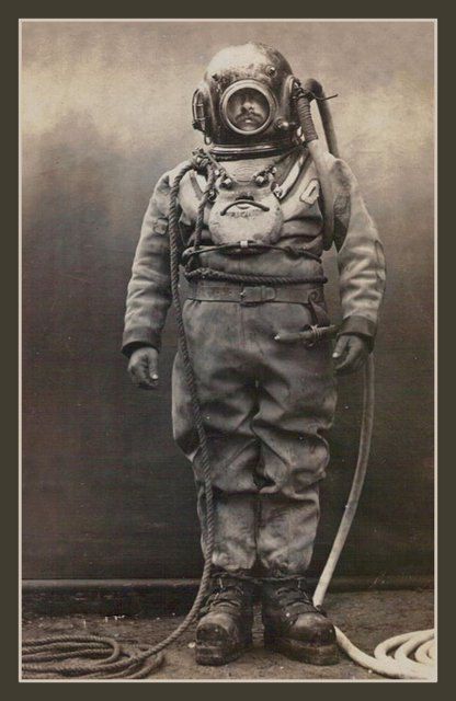 Vintage deep sea diver