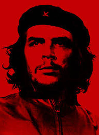 Che poster in red. 