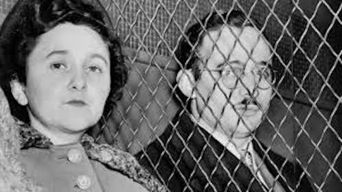 Julius and Ethel Rosenberg under arrest. 