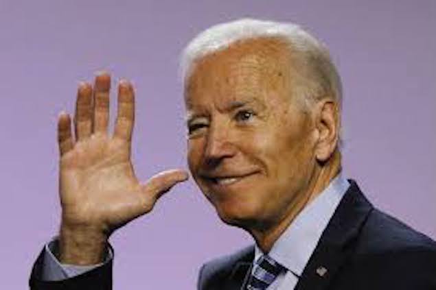 Joe Biden waving