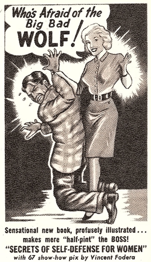 Vintage magazine ad for female self-defense