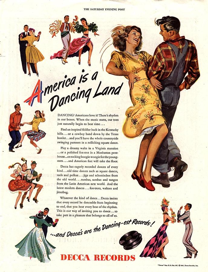 vintage ad - America Is A Dancing Land 