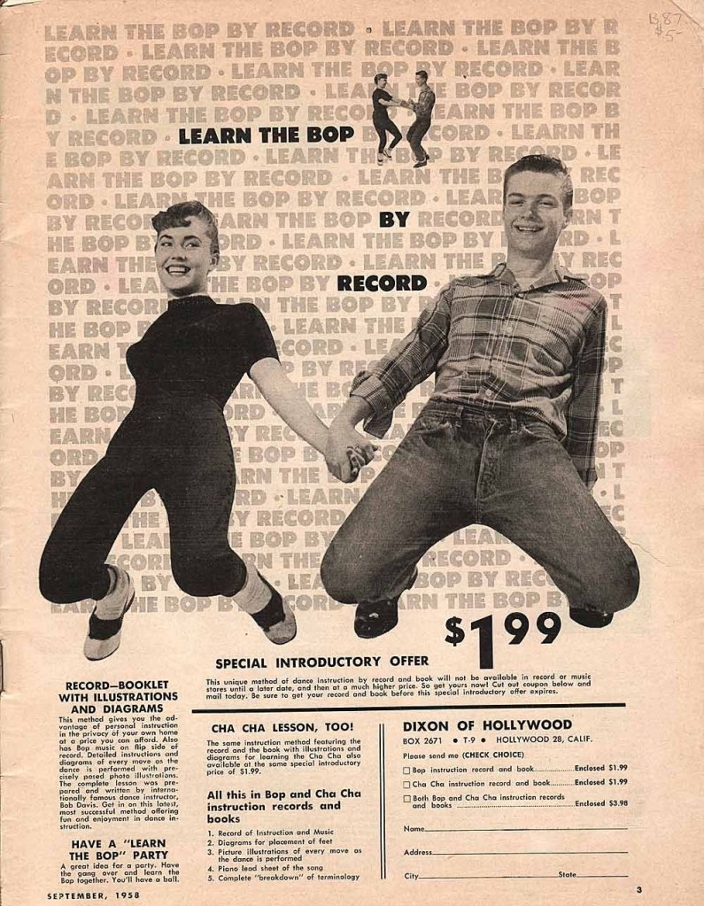 Vintage ad Learn to Bop 