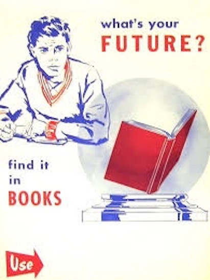 vintage ad Find Your Future in books 