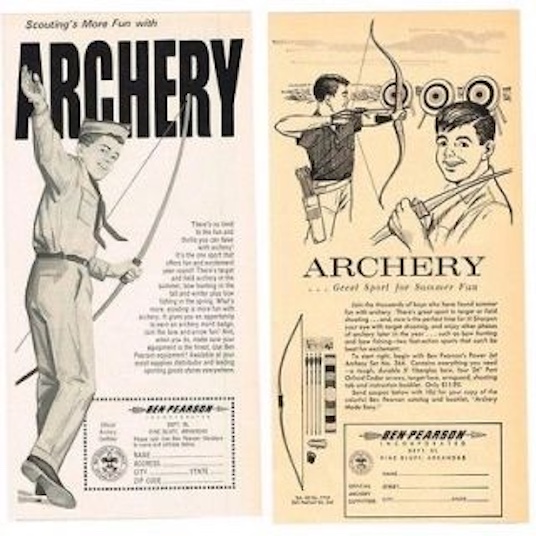 Vintage archery ads