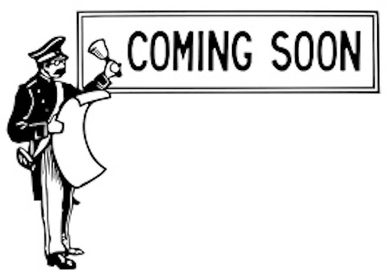 Vintage drawing Coming Soon 